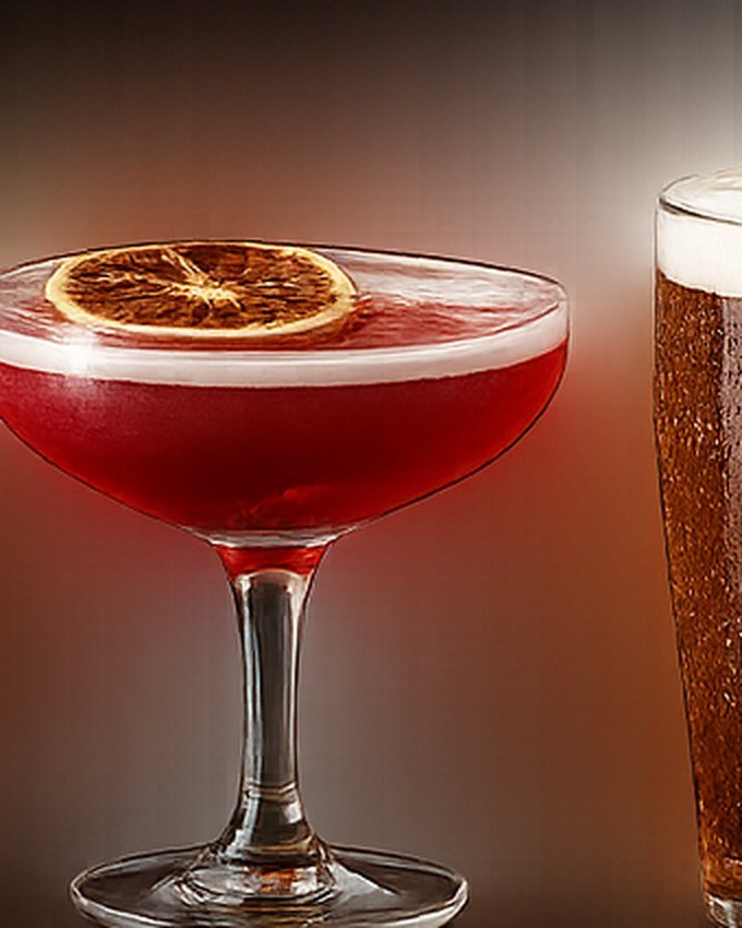 The Bull Bar Special in a coupe glass